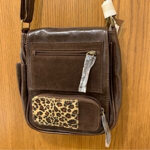 NWT Maggi B crossbody bag, leopard print
